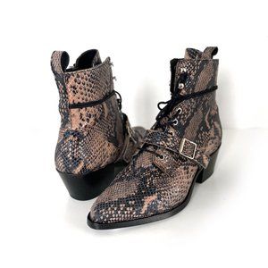 All Saints Snake Print Katy Boot